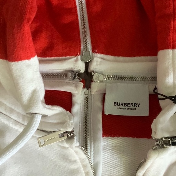 Burberry zipper hoodie - Picture 1 of 10